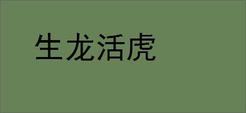 生龙活虎