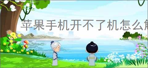 苹果手机开不了机怎么解决