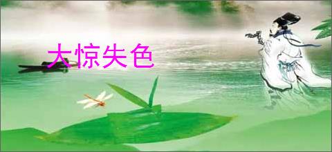 大惊失色