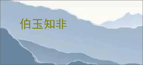 伯玉知非