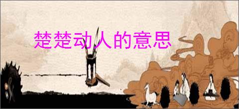 楚楚动人的意思
