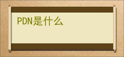PDN是什么