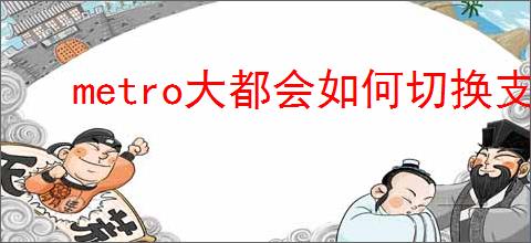 metro大都会如何切换支付宝支付