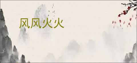 风风火火