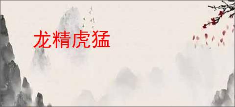 龙精虎猛
