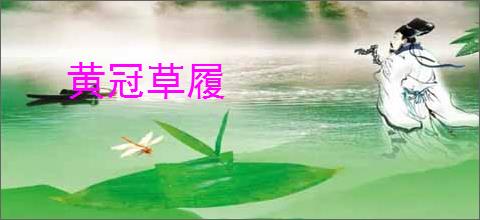 黄冠草履