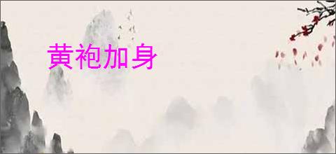 黄袍加身